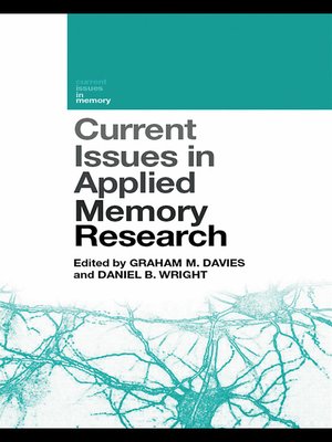 cover image of Current Issues in Applied Memory Research